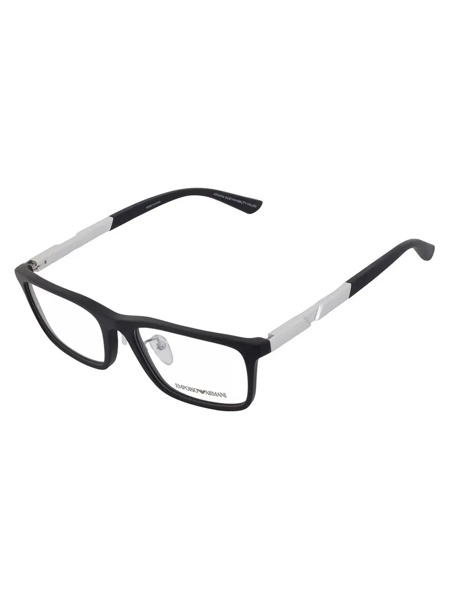 Мужские очки Emporio Armani Demo Rectangular EA3251D 5001 55 — изображение 3 из 4, черный