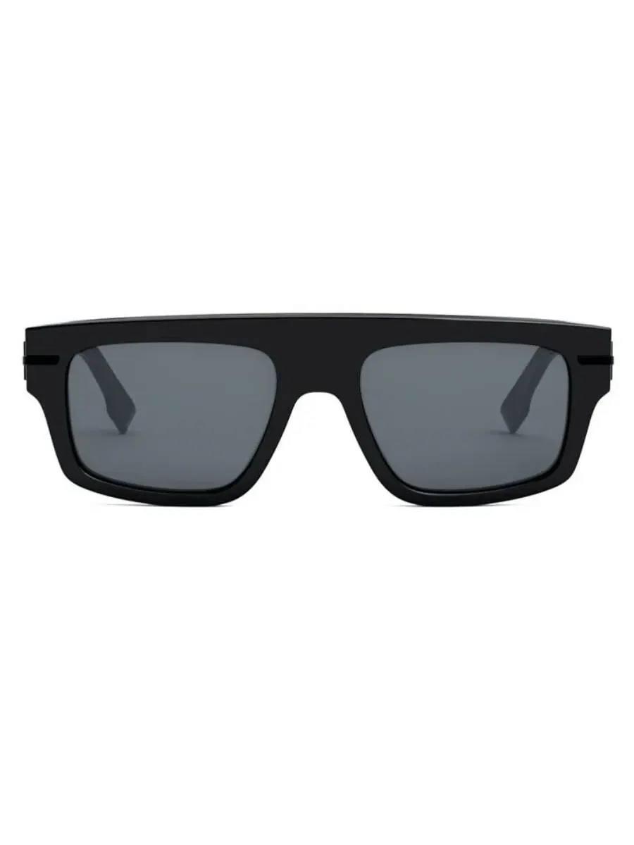 Мужские солнцезащитные очки Fendi Grey Browline FE40091U 01A 54