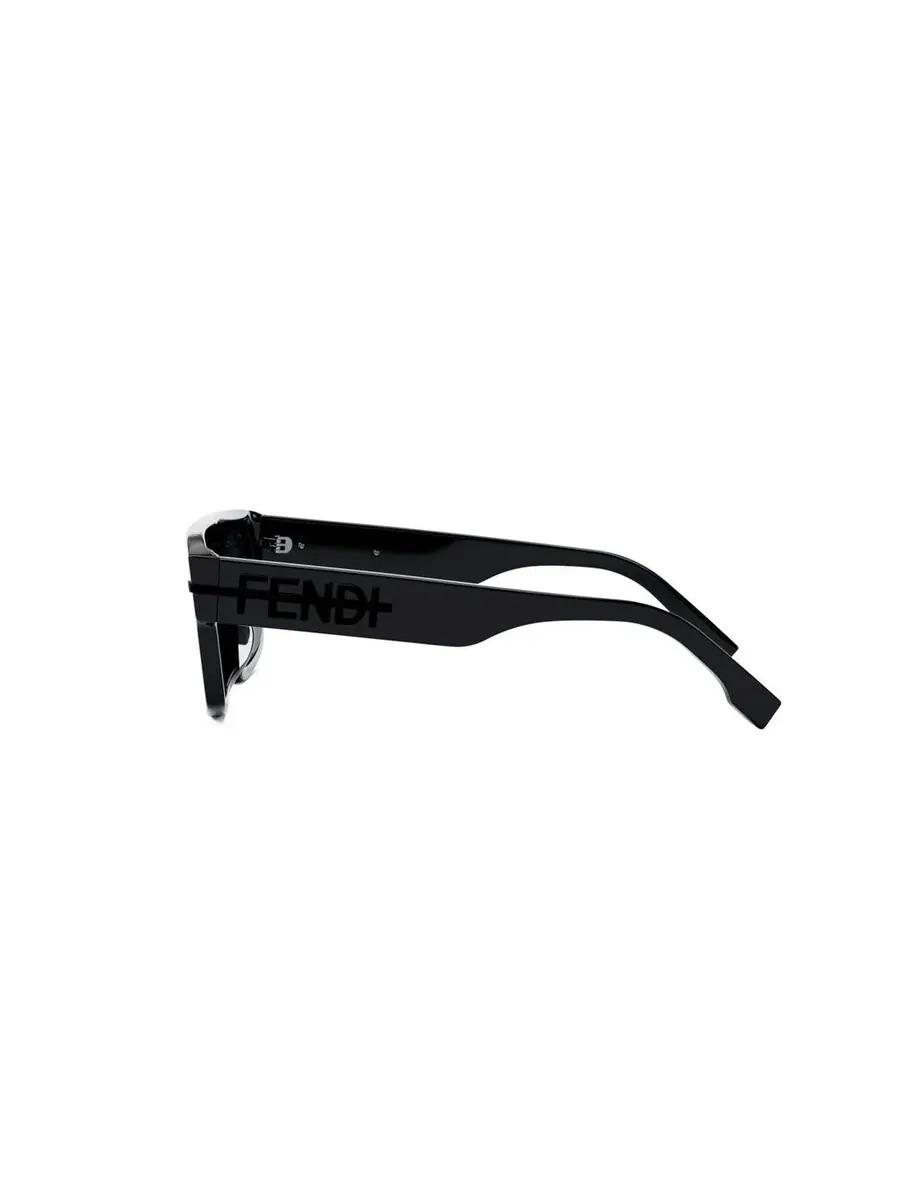 Мужские солнцезащитные очки Fendi Grey Browline FE40091U 01A 54 — изображение 3 из 3, черный