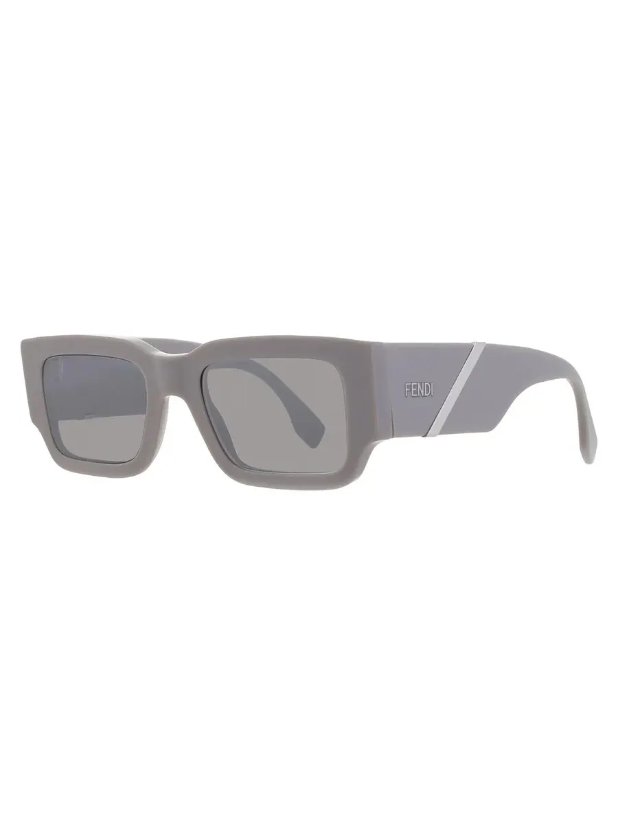 Мужские солнцезащитные очки Fendi Grey Mirror Square FE40131I 20C 51 — изображение 2 из 4, серый