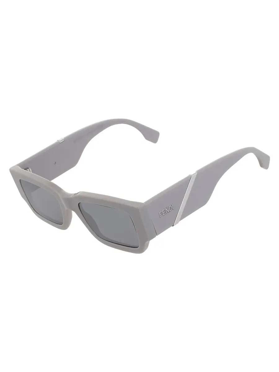Мужские солнцезащитные очки Fendi Grey Mirror Square FE40131I 20C 51 — изображение 3 из 4, серый