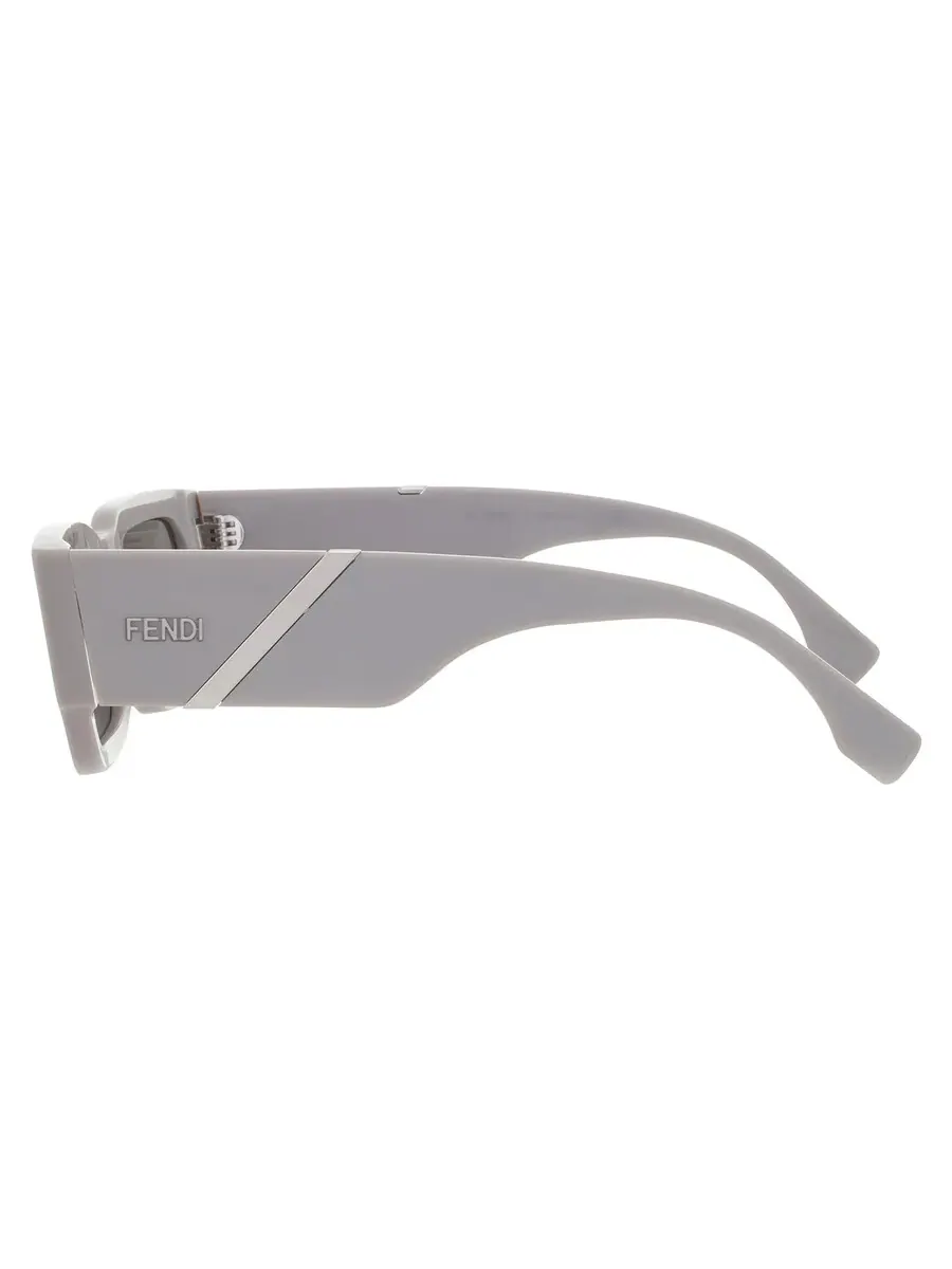Мужские солнцезащитные очки Fendi Grey Mirror Square FE40131I 20C 51 — изображение 4 из 4, серый