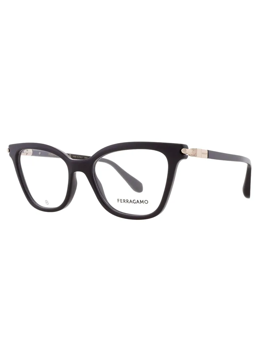 Очки для женщин Ferragamo Demo Cat Eye SF2991 001 51 — изображение 2 из 4, черный