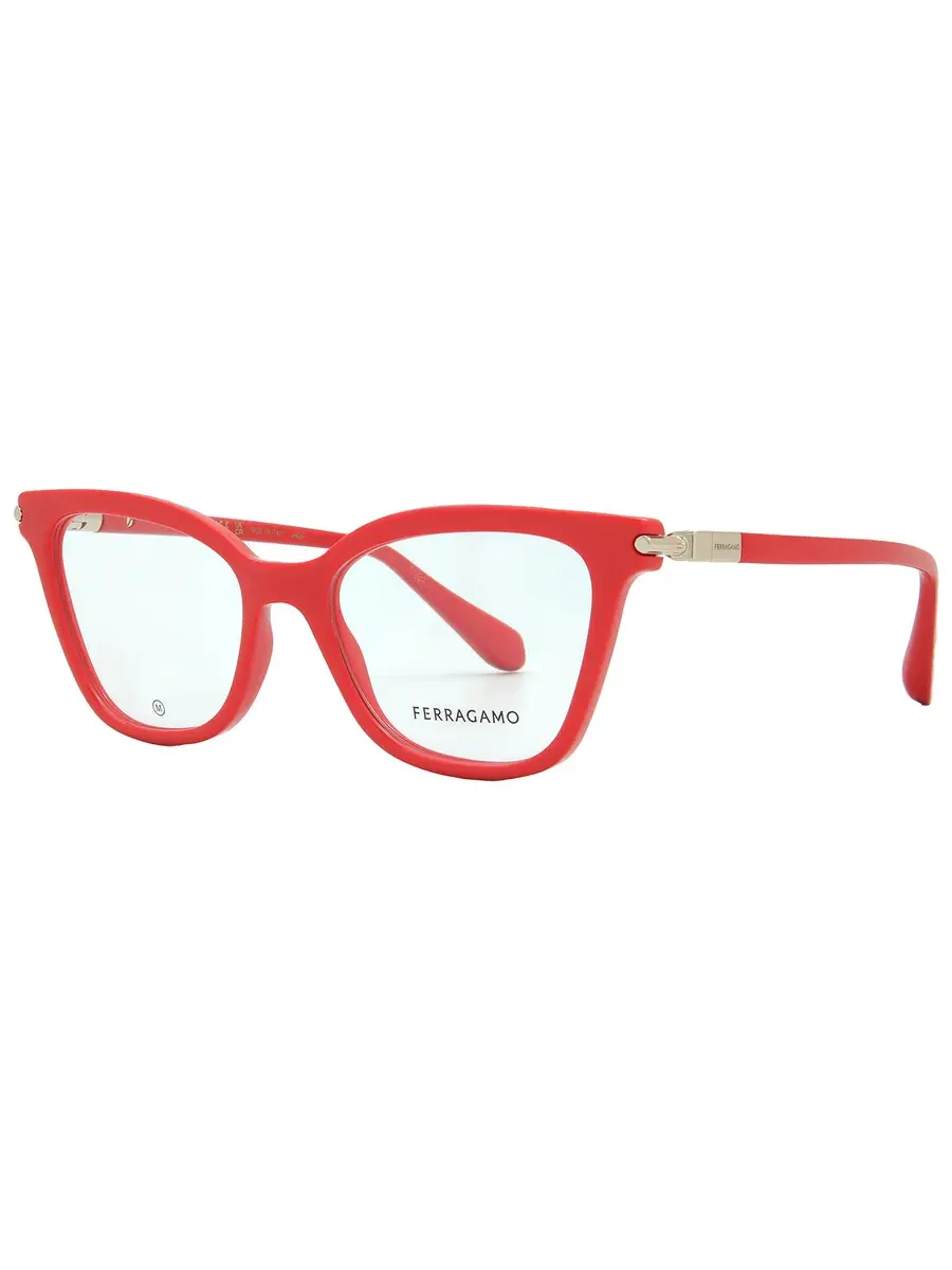 Очки для женщин Ferragamo Demo Cat Eye SF2991 600 51 — изображение 2 из 4, красный