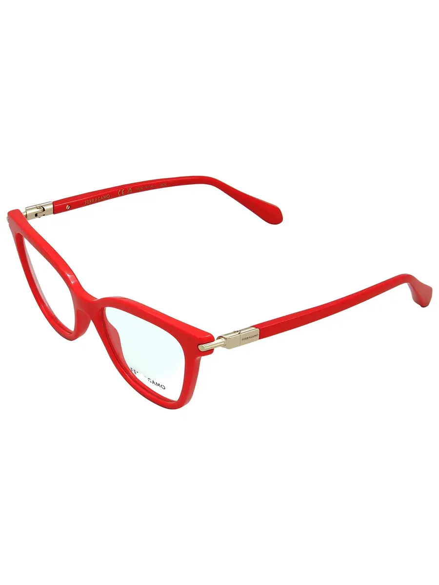 Очки для женщин Ferragamo Demo Cat Eye SF2991 600 51 — изображение 4 из 4, красный