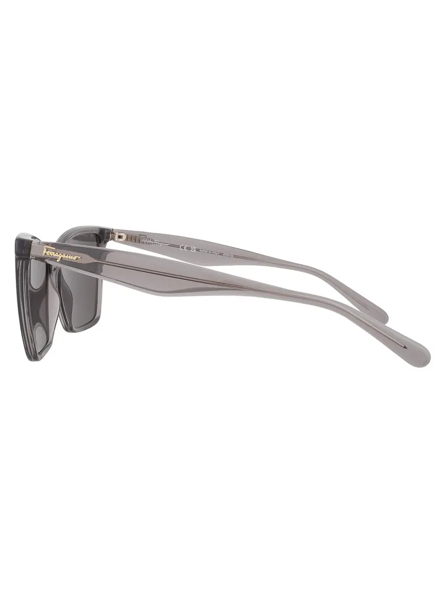 Женские солнцезащитные очки Ferragamo Grey Butterfly SF3017 057 54 — изображение 4 из 4, серый