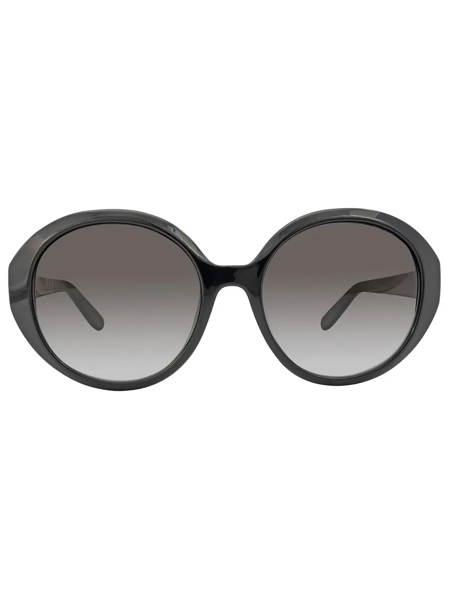 Очки солнцезащитные женские Ferragamo Grey Gradient Round SF1067S 001 57