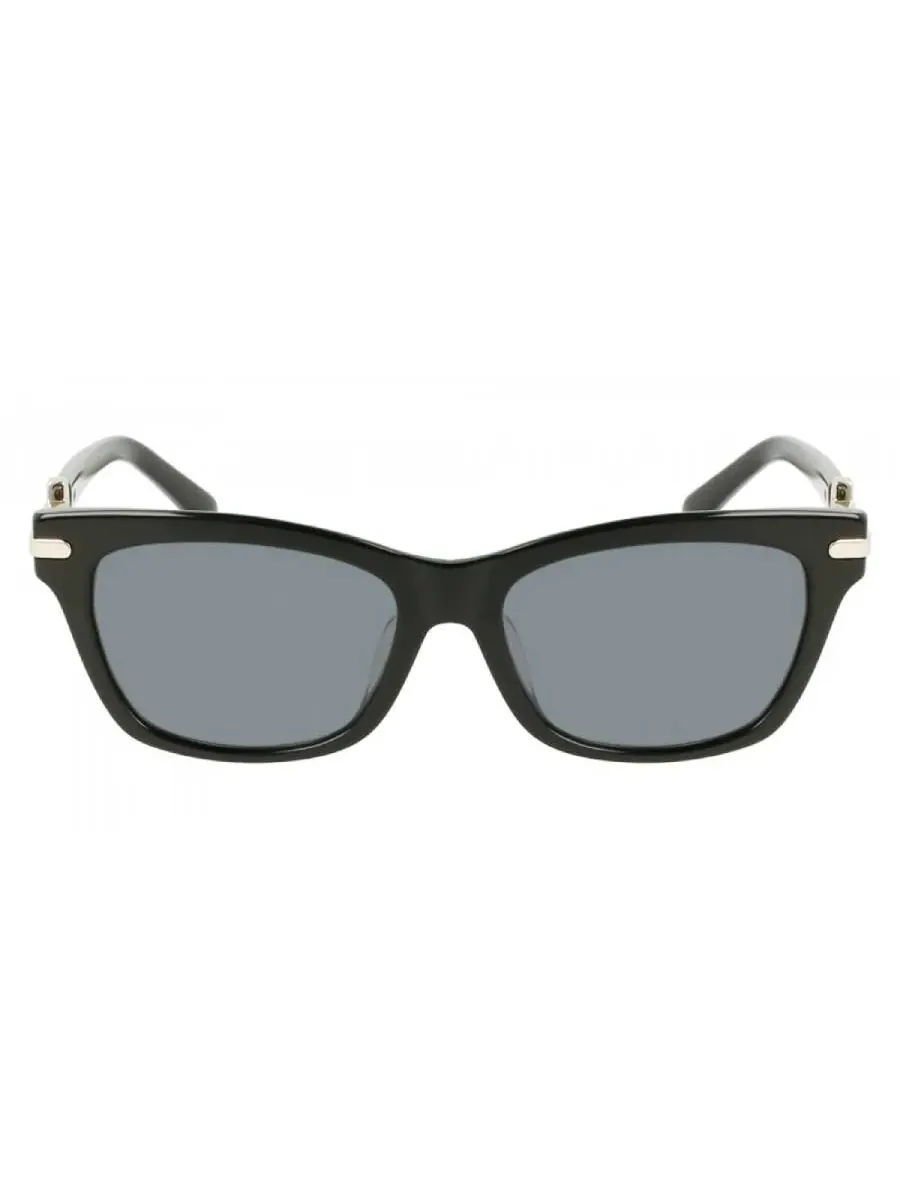 Серые прямоугольные женские солнцезащитные очки Ferragamo SF2019SLB 001 54