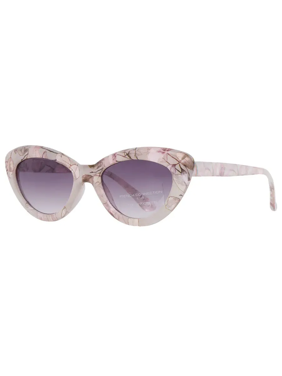 Женские солнцезащитные очки French Connection 59054FCU653 Smoke Cat Eye 10261794.LTS CRY — изображение 2 из 4, прозрачный