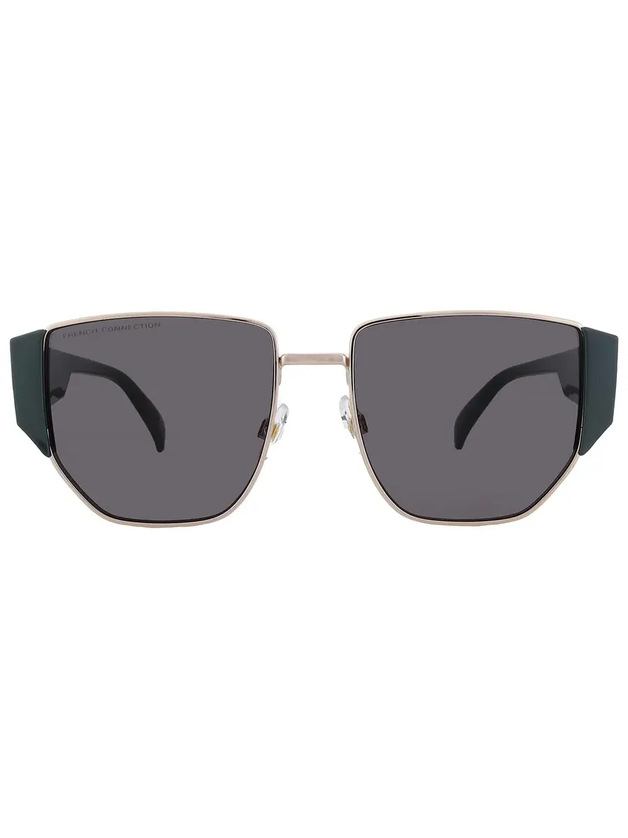 Женские солнцезащитные очки French Connection 59252FCU300 Grey Butterfly 10262082.COM GRNBRN — серый