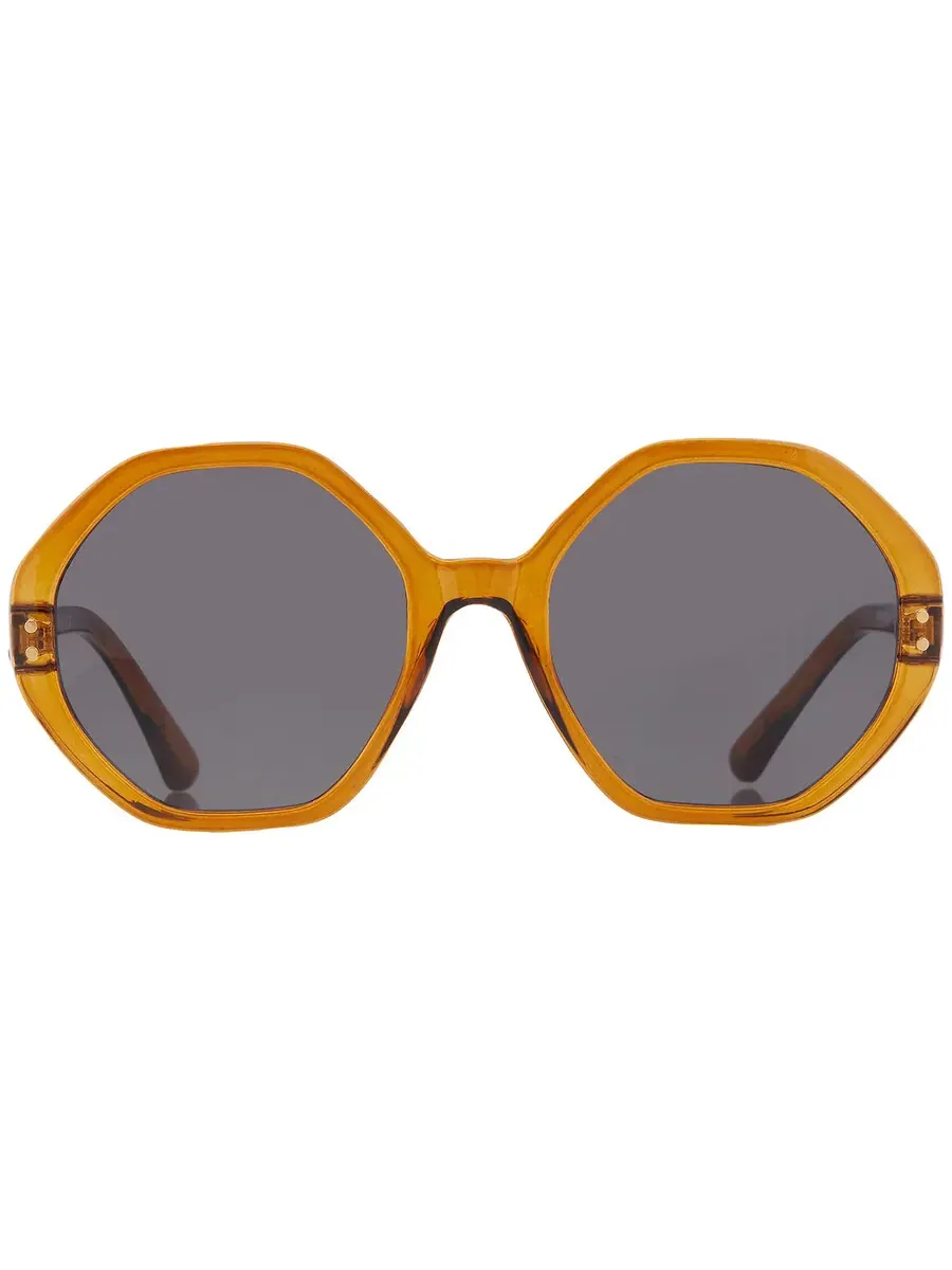 Женские солнцезащитные очки French Connection FC 23 52 CP BRN Smoke Hexagonal 10266454.COM BRNSMK