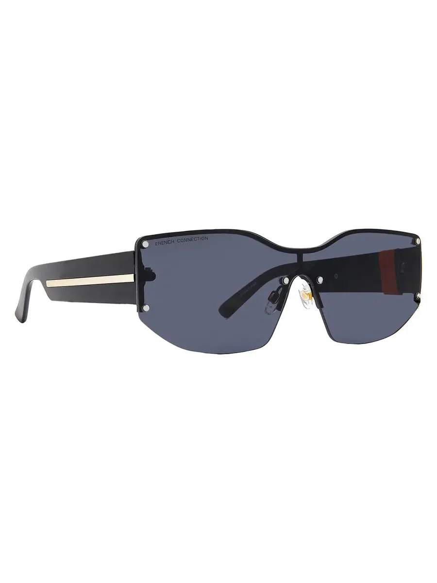 Женские солнцезащитные очки French Connection FC 25 77 BLK Smoke Geometric 10269922.LTS BLK — изображение 2 из 4, черный