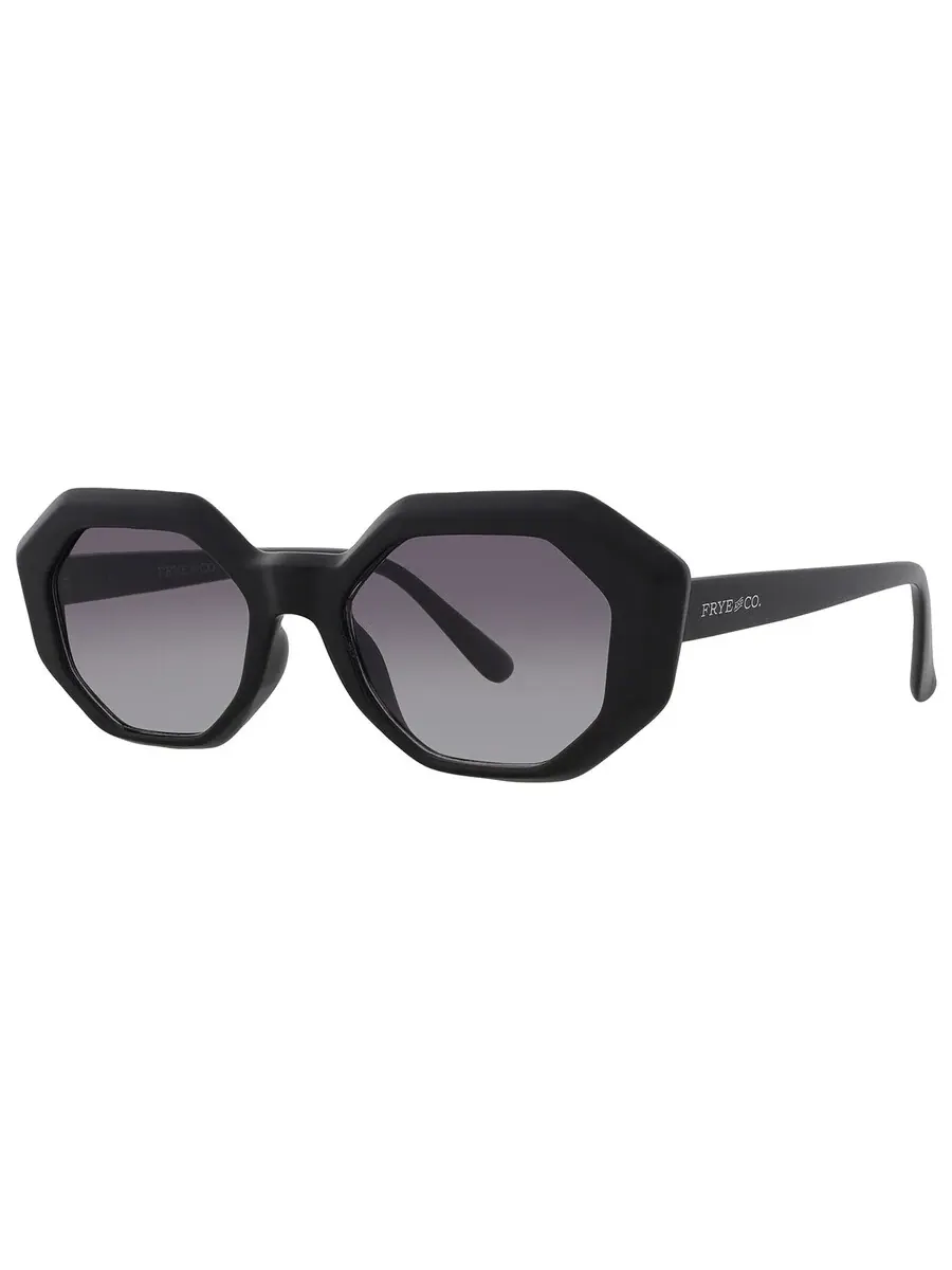 Солнцезащитные очки женские Frye 39419FCO001 Smoke Geometric 10260402.COM BLKSMK — изображение 2 из 4, черный