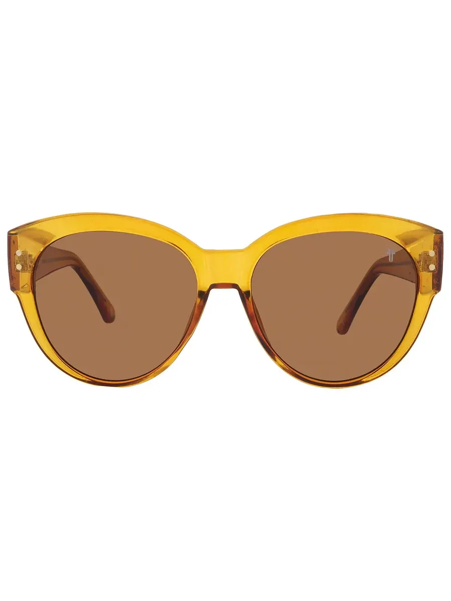 Солнцезащитные очки Frye 50949FRY700 коричневые Cat Eye унисекс 10262116.FRY YLWBRN
