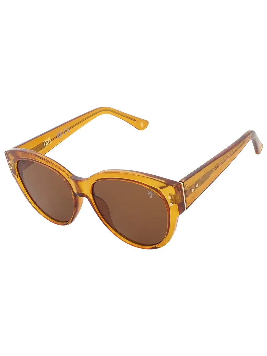 Солнцезащитные очки Frye 50949FRY700 коричневые Cat Eye унисекс 10262116.FRY YLWBRN — изображение 3 из 4, желтый