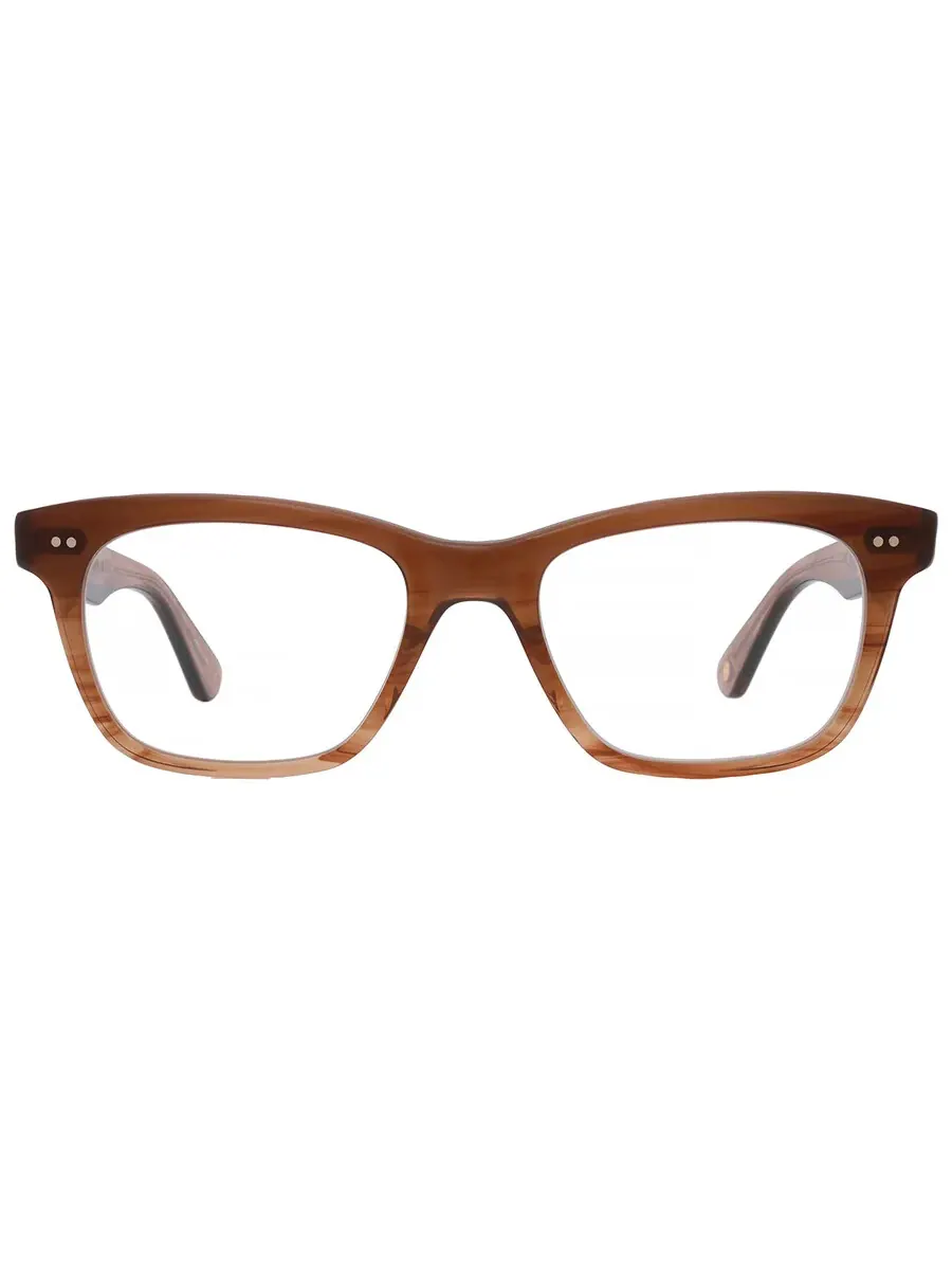 Очки Garrett Leight BUCHANAN Demo Square 1136 MAC 49 — коричневый