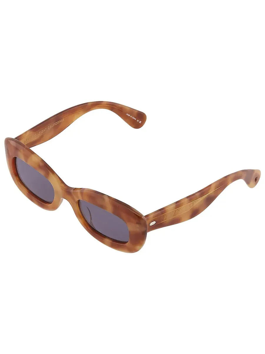 Солнцезащитные очки для женщин Garrett Leight DOLORES SUN Blue Smoke Cat Eye 2139 EMT/BS 48 — изображение 4 из 5, синий