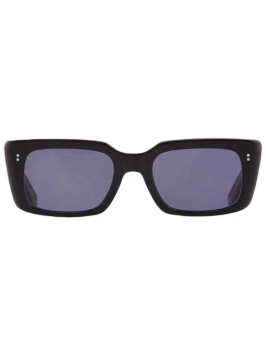 Солнцезащитные очки Garrett Leight GL 3030 SUN Semi-Flat Navy прямоугольные 2126 BK/SFNVY 49 — черный