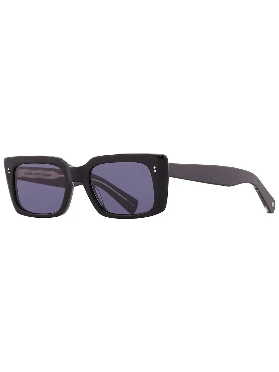 Солнцезащитные очки Garrett Leight GL 3030 SUN Semi-Flat Navy прямоугольные 2126 BK/SFNVY 49 — изображение 4 из 6, черный
