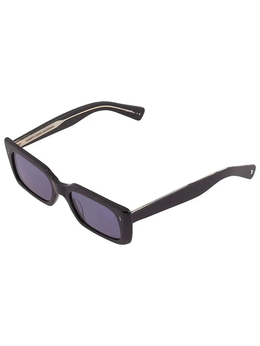 Солнцезащитные очки Garrett Leight GL 3030 SUN Semi-Flat Navy прямоугольные 2126 BK/SFNVY 49 — изображение 5 из 6, черный