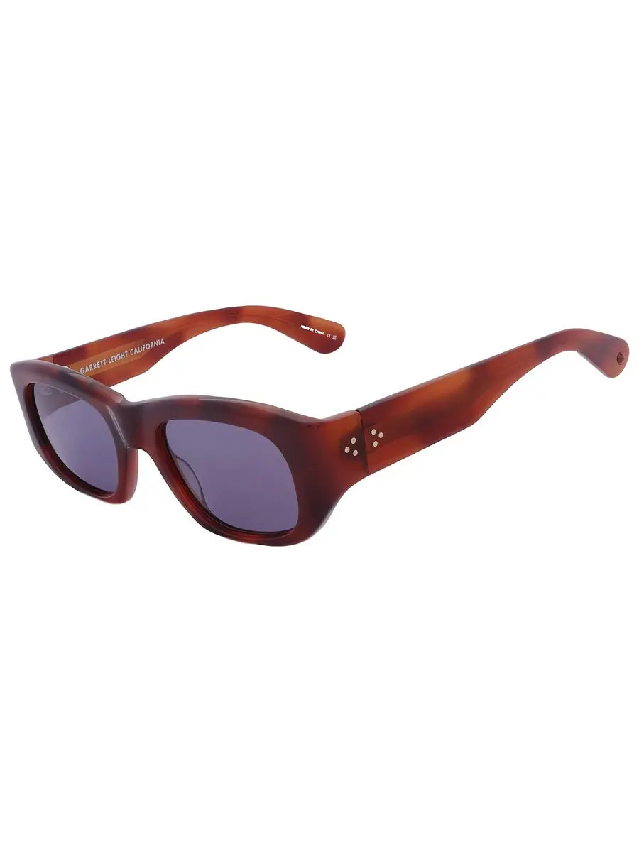 Солнцезащитные очки Garrett Leight LAGUNA SUN Blue Smoke прямоугольные 2140 VINBRT/BS 50 — изображение 4 из 5, синий