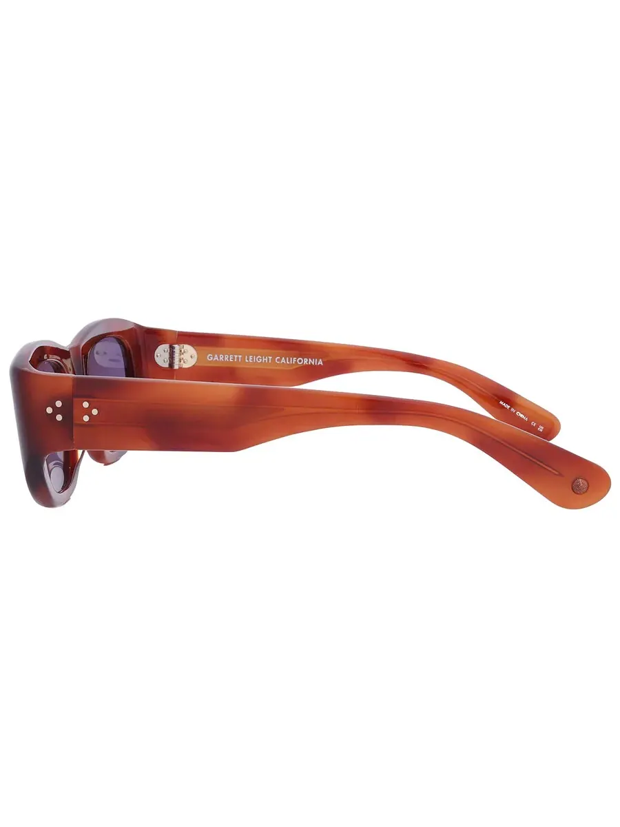 Солнцезащитные очки Garrett Leight LAGUNA SUN Blue Smoke прямоугольные 2140 VINBRT/BS 50 — изображение 5 из 5, синий