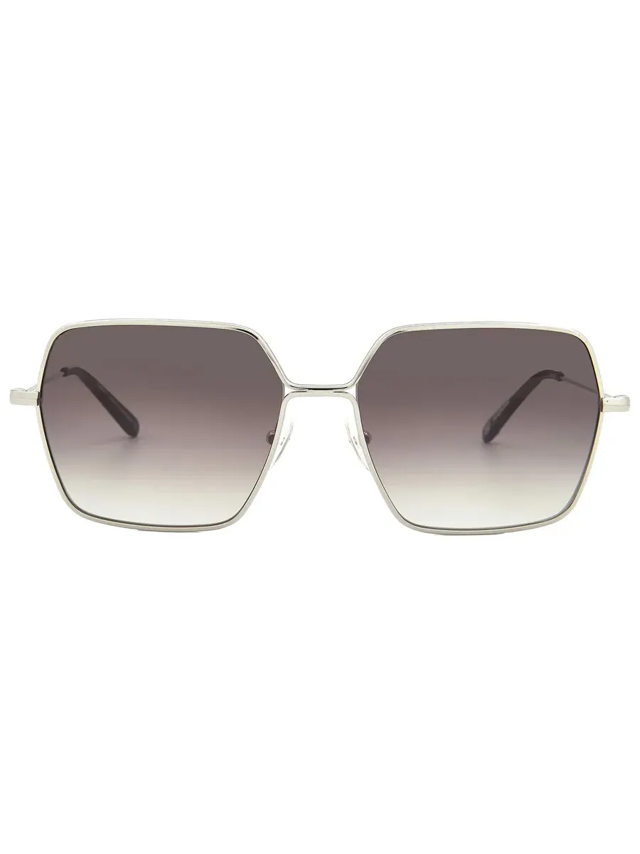 Женские солнцезащитные очки Garrett Leight MEADOW SUN Waning Moon Gradient Square 4067 SV-BAR/WMNG 56