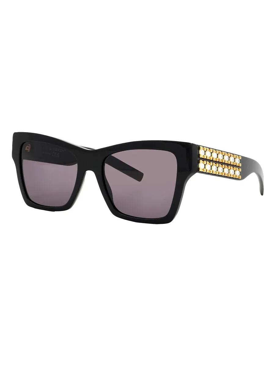 Женские солнцезащитные очки Givenchy Grey Butterfly GV40076I 01A 54 — изображение 2 из 4, черный