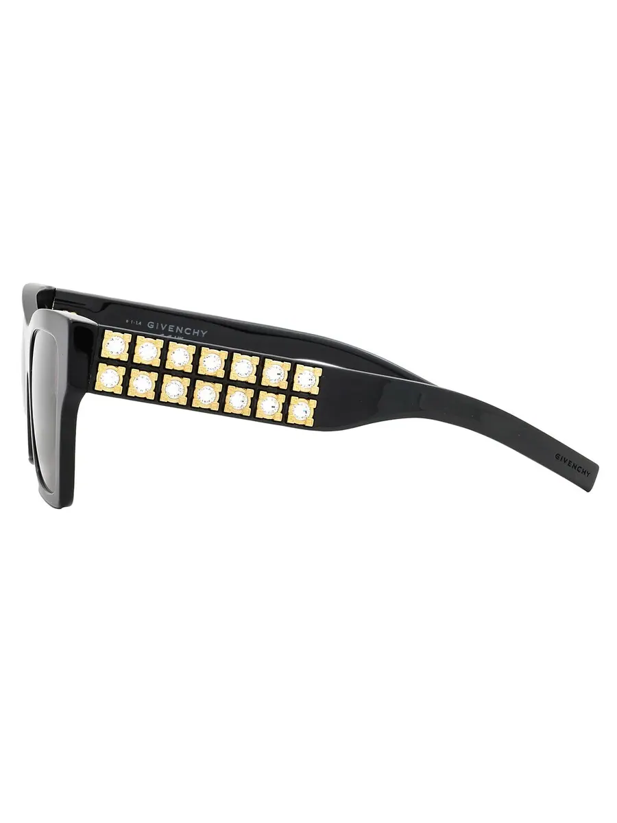 Женские солнцезащитные очки Givenchy Grey Butterfly GV40076I 01A 54 — изображение 3 из 4, черный