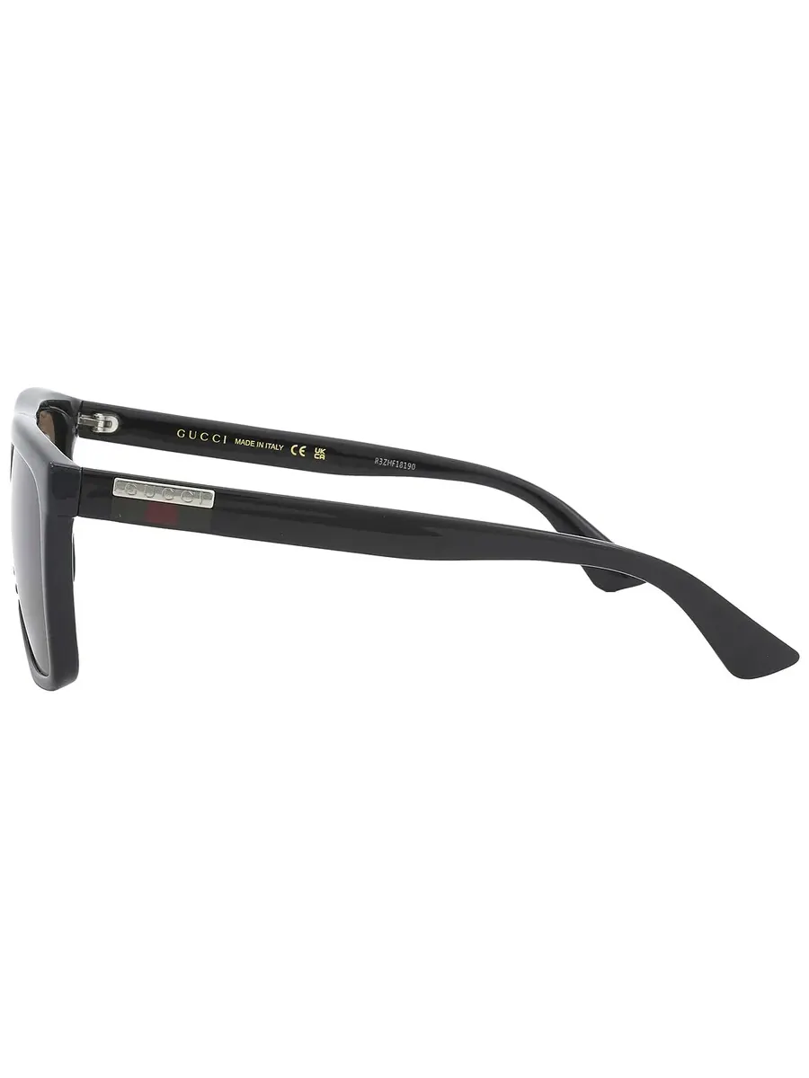 Мужские солнцезащитные очки Gucci Brown Browline GG0748S 002 59 — изображение 3 из 6, коричневый