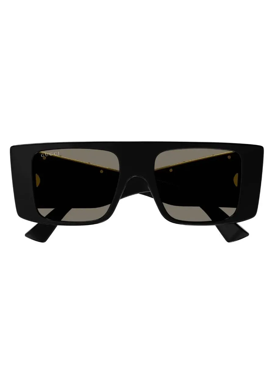 Мужские солнцезащитные очки Gucci Brown Browline GG1888S 001 50 — черный