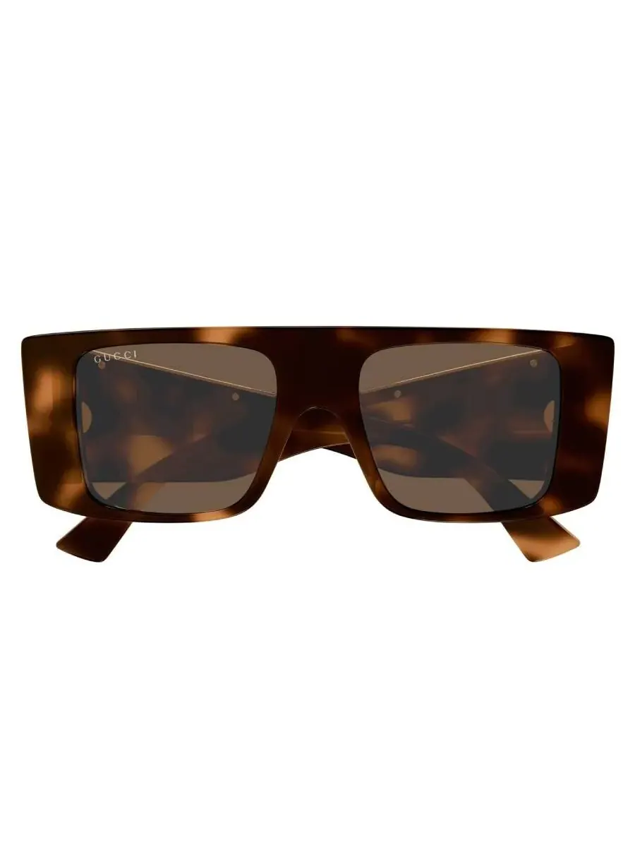 Мужские солнцезащитные очки Gucci Brown Browline GG1888S 002 50 — коричневый