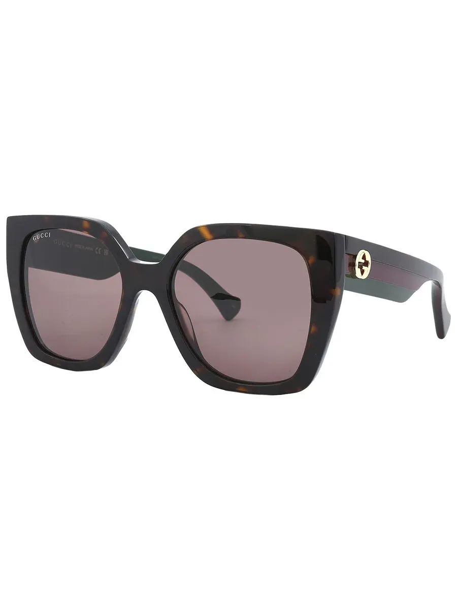 Женские солнцезащитные очки Gucci Brown Butterfly GG1300S 002 55 — изображение 3 из 6, хавана