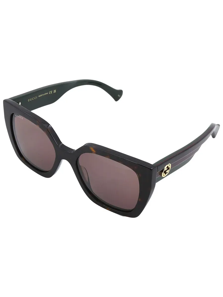 Женские солнцезащитные очки Gucci Brown Butterfly GG1300S 002 55 — изображение 5 из 6, хавана
