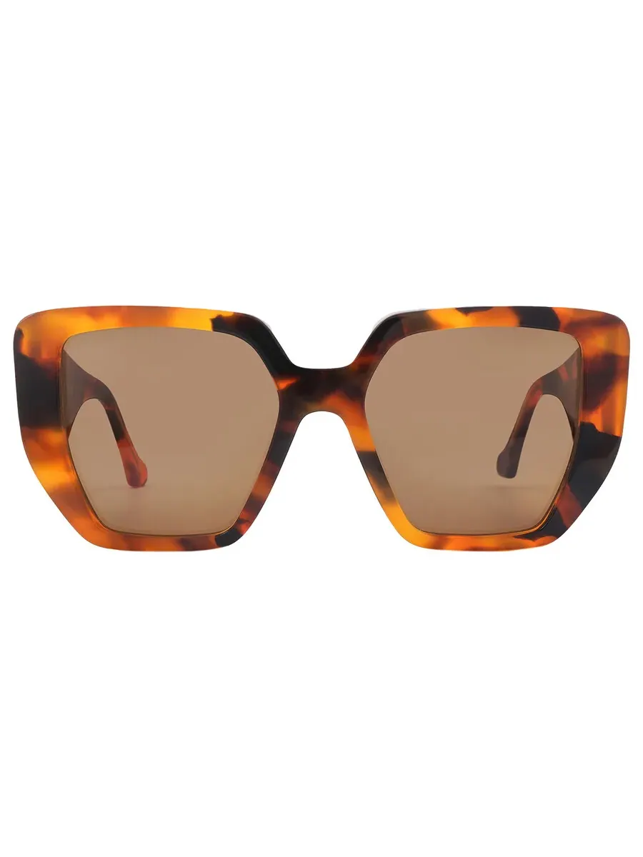 Женские солнцезащитные очки Gucci Brown Geometric GG0956S 007 54
