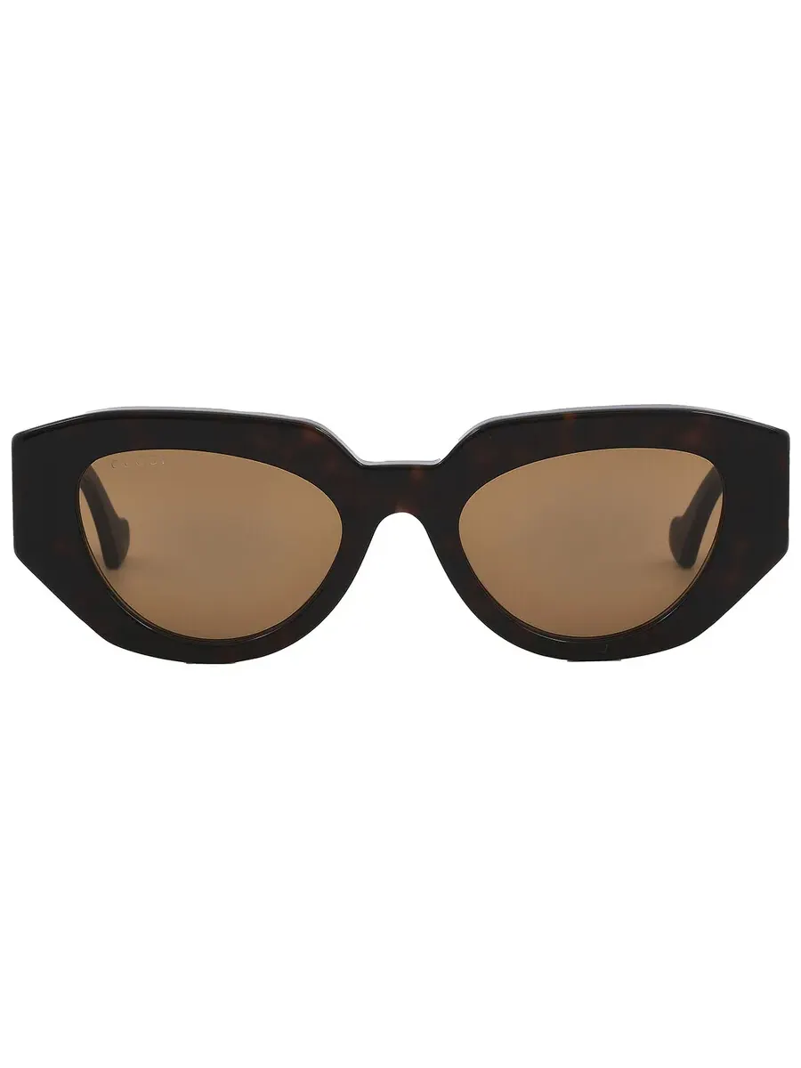 Женские солнцезащитные очки Gucci Brown Geometric GG1421S 002 51