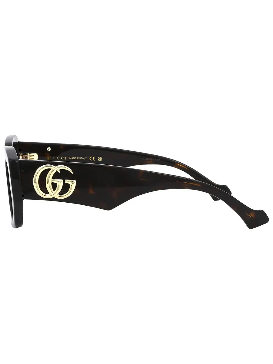 Женские солнцезащитные очки Gucci Brown Geometric GG1421S 002 51 — изображение 4 из 6, хавана