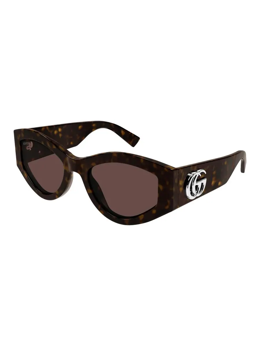 Женские солнцезащитные очки Gucci коричневые овальные GG1951SS 002 53