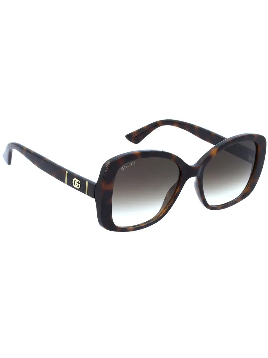 Женские солнцезащитные очки Gucci Brown Square GG0762S 002 56 — изображение 3 из 6, хавана