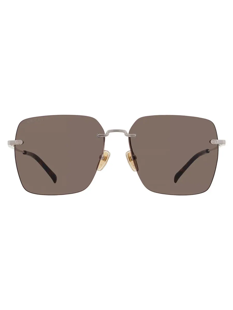 Женские солнцезащитные очки Gucci Brown Square GG1955SA 002 60