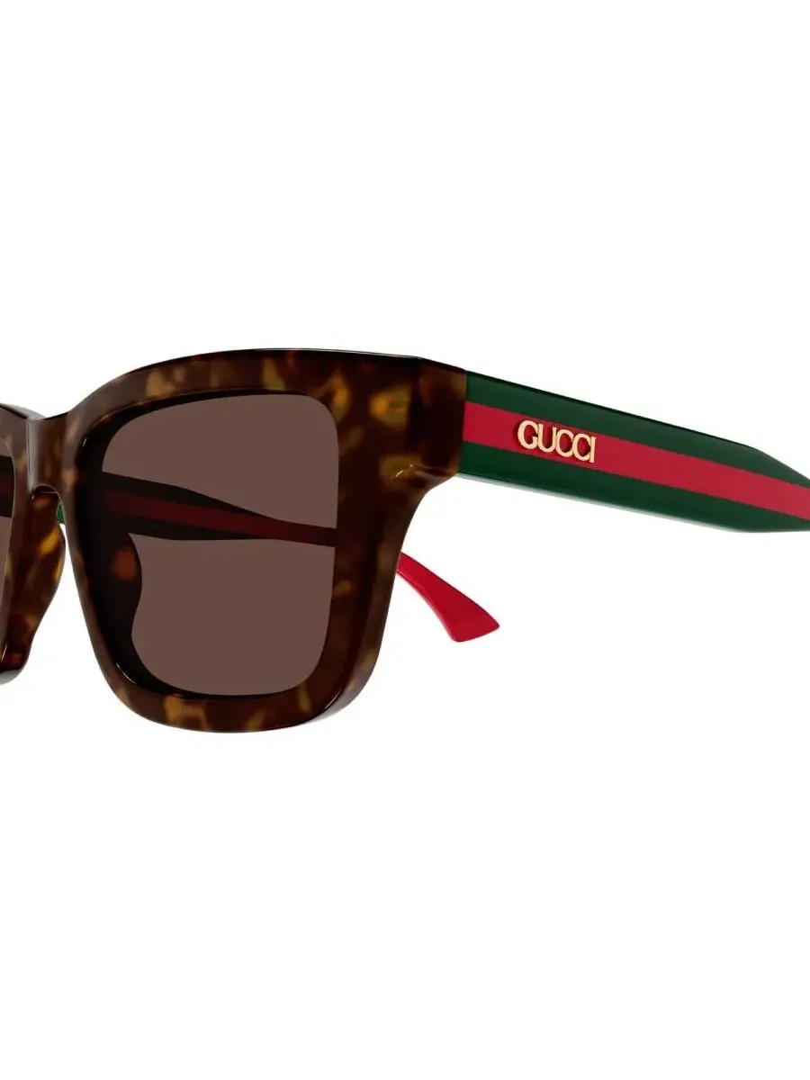 Мужские солнцезащитные очки Gucci Brown Square GG1869S 002 53 — изображение 3 из 4, хавана