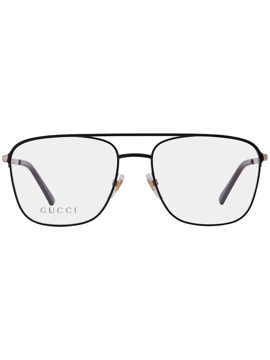 Мужские очки Gucci Demo Navigator GG0833O 001 55, черный/золотой