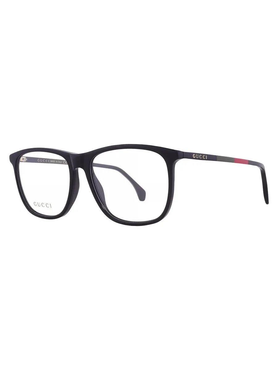 Мужские очки Gucci Demo Square GG0554O 009 55 — изображение 2 из 5, черный