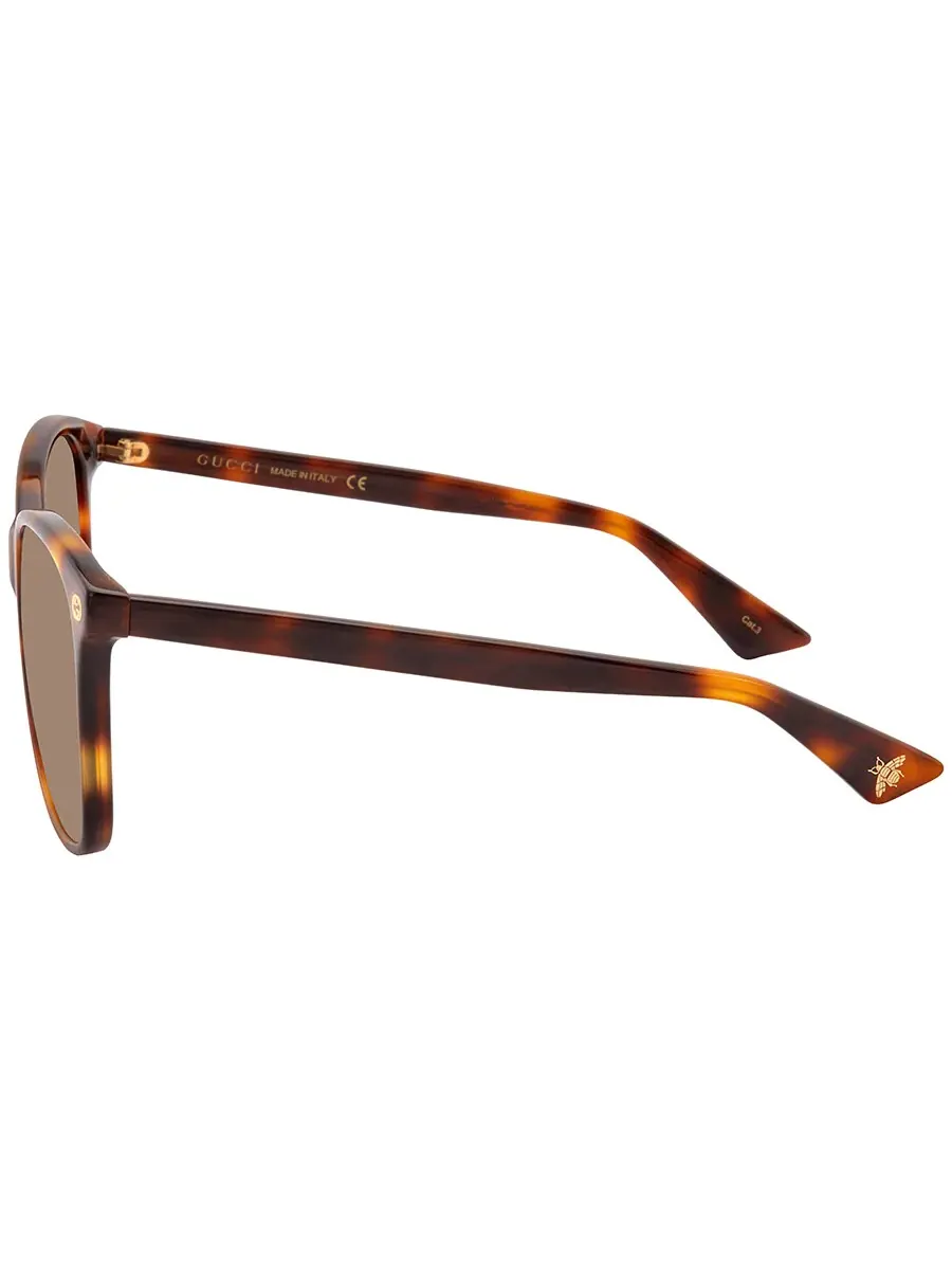 Солнцезащитные очки для женщин Gucci GG0024 коричневые овальные GG0024S 002 58 — изображение 3 из 4, коричневый