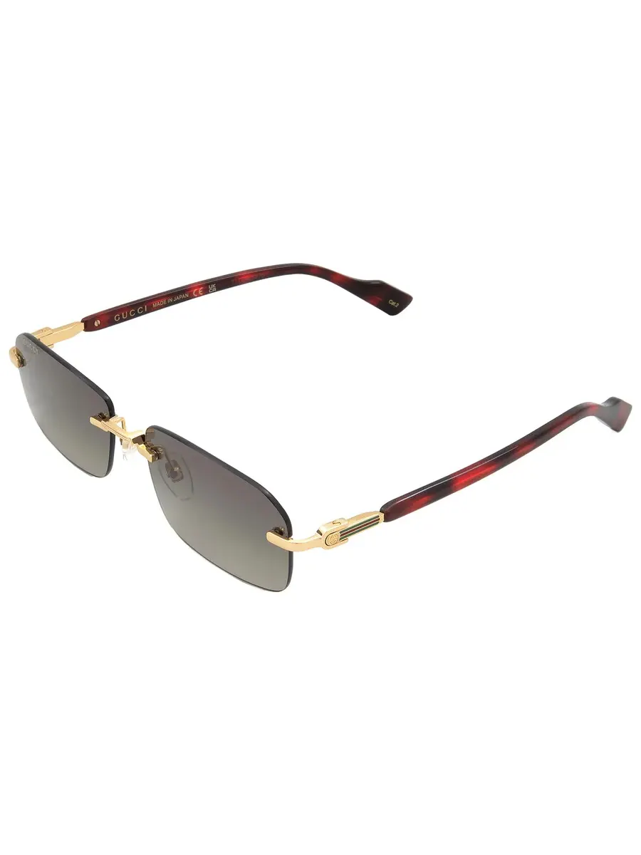 Мужские прямоугольные солнцезащитные очки Gucci серого градиента GG1221S 006 56 — изображение 4 из 5, серый