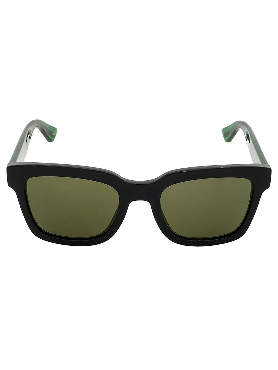 Мужские солнцезащитные очки Gucci Green Square GG0001SN 002 52