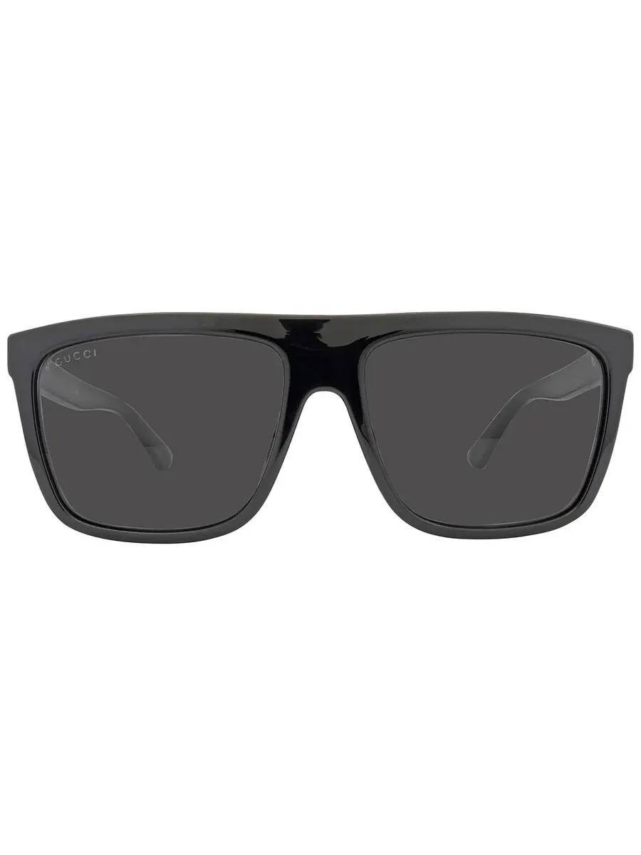 Мужские солнцезащитные очки Gucci серого цвета Browline GG0748S 001 59