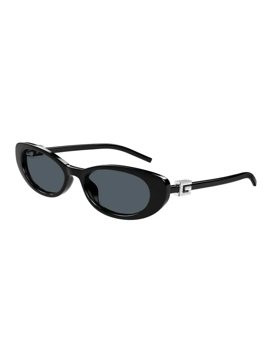 Женские солнцезащитные очки Gucci серого цвета "кошачий глаз" GG1680S 002 52