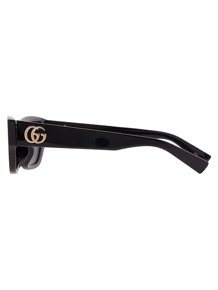 Женские солнцезащитные очки Gucci серого цвета в форме кошачьего глаза GG1954SA 001 53 — изображение 4 из 5, черный
