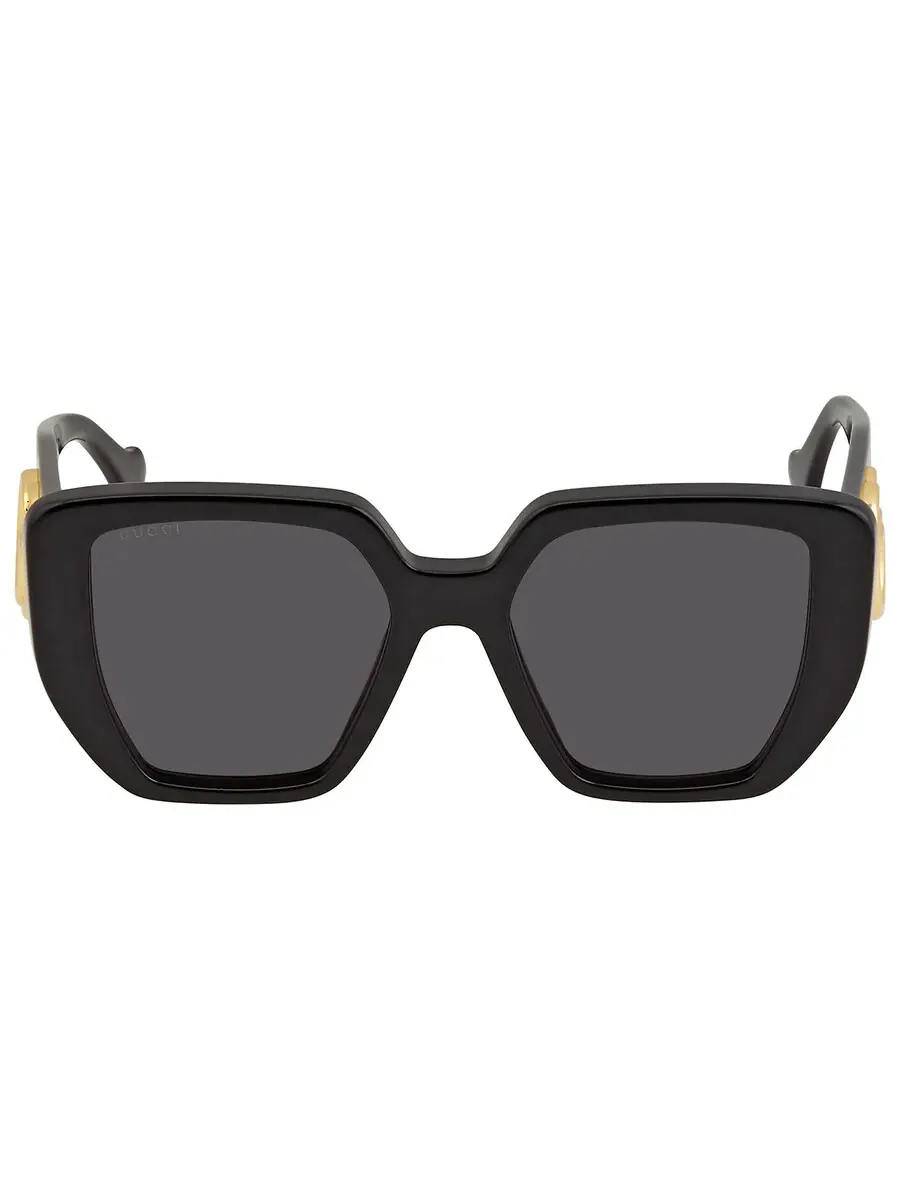 Женские солнцезащитные очки Gucci серого цвета с геометрическим дизайном GG0956S 003 54